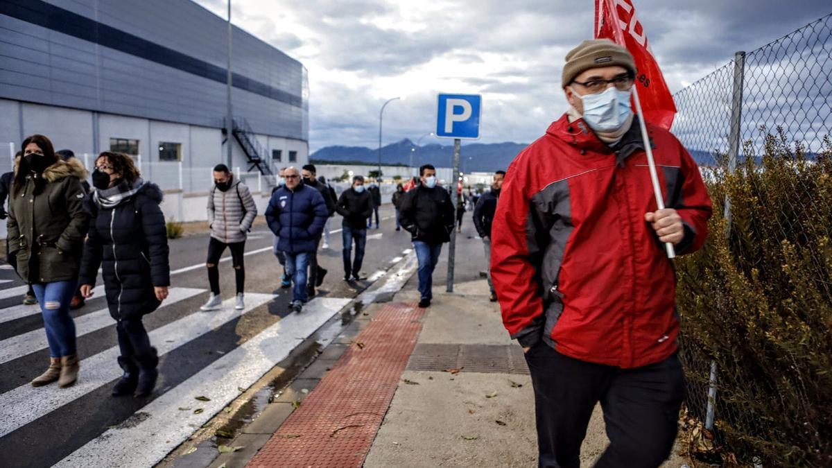 Imágenes de las movilizaciones en Ibi.