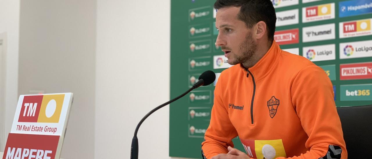 Piatti durante la rueda de prensa de esta mañana