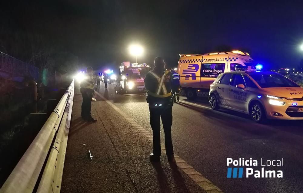 Fallece una mujer de 84 años en una colisión en la autopista de Llucmajor