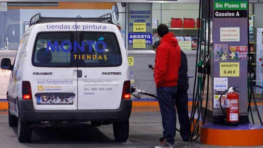 Una estación de servicio de Zamora.