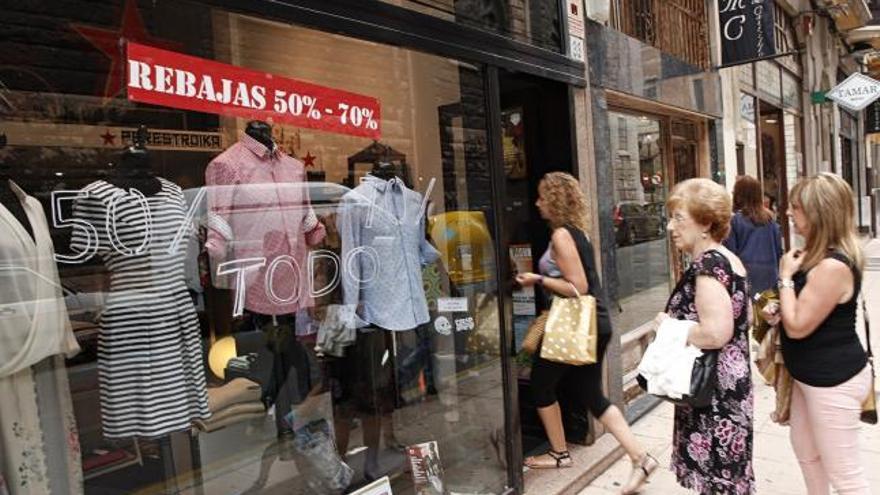 Una tienda del centro de Gijón