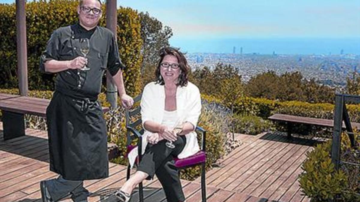 El chef Iván Tarragó y Cristina Roures, directora del Gran Hotel La Florida.