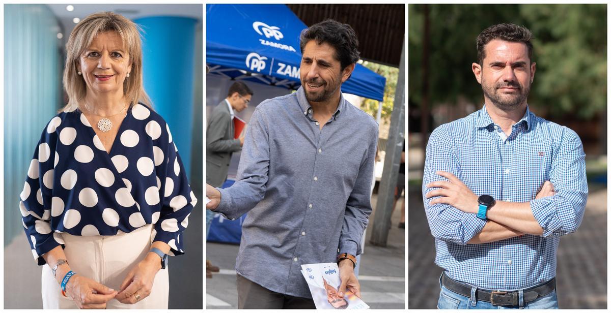 Diputados por Zamora elegidos en estas elecciones generales 2023: Elvira Velasco (PP), Óscar Ramajo (PP) y Antidio Fagúndez (PSOE).