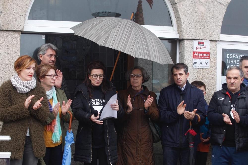 Grito en O Grove contra la violencia machista