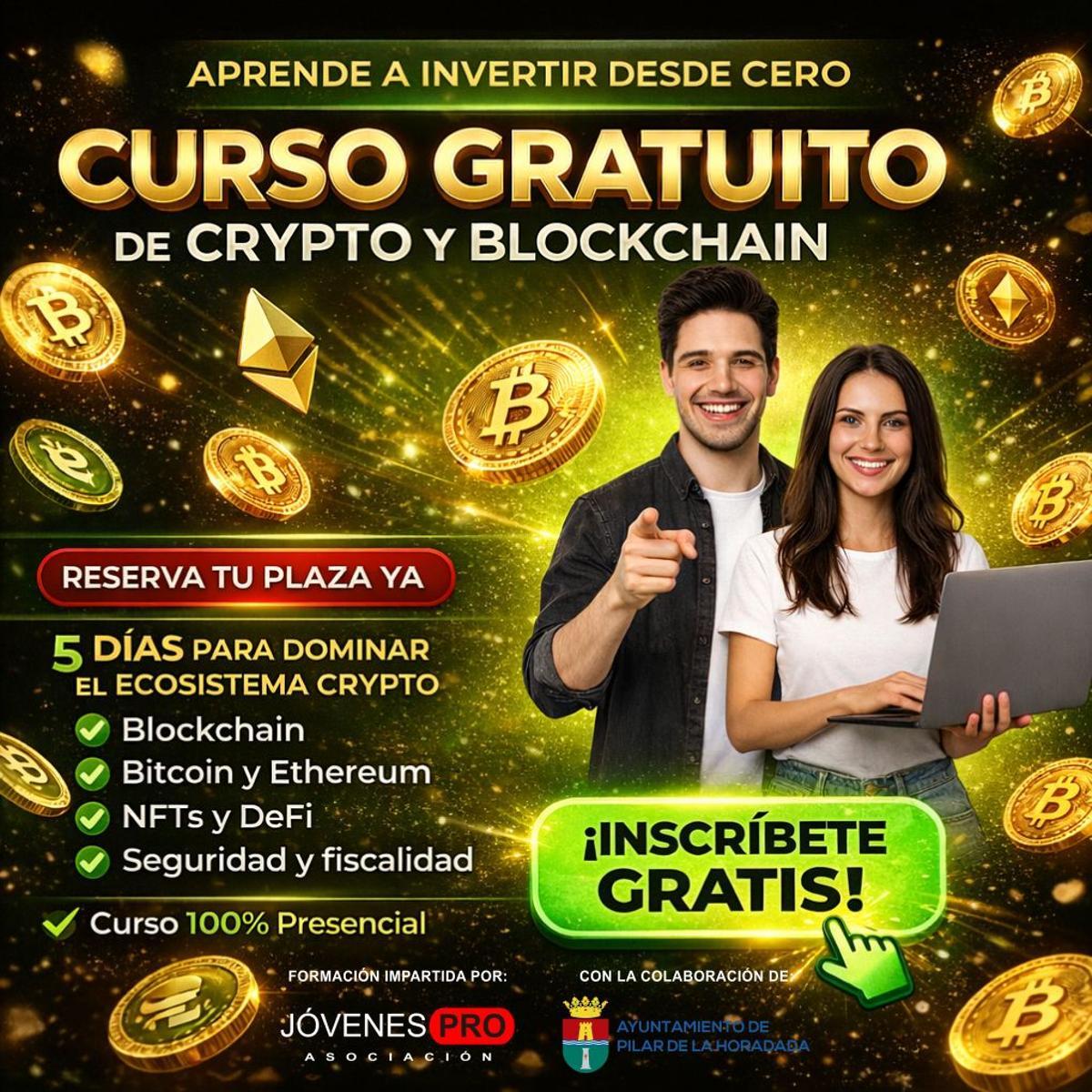 Cartel del curso que promociona el Ayuntamiento