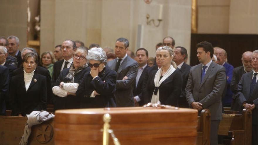 Zaplana y Castedo durante el funeral