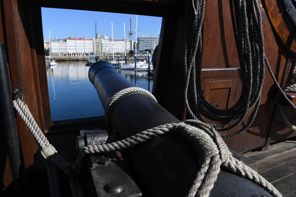 Réplicas de navíos históricos, en A Coruña