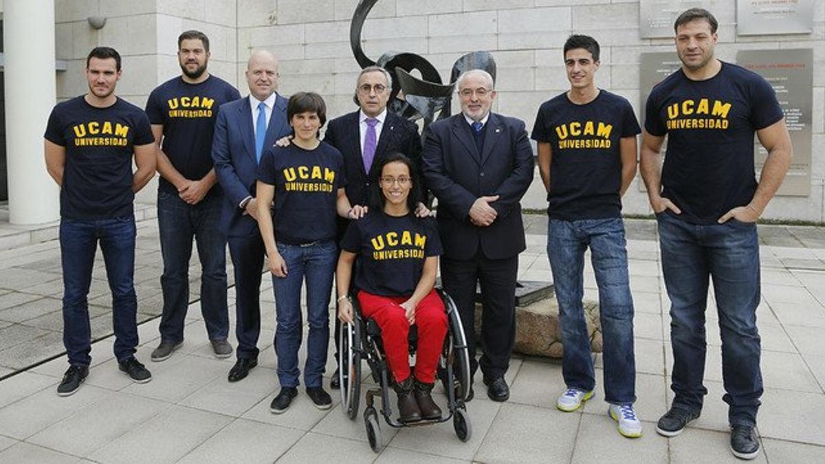 Los seis nuevos deportistas que se han unido al programa de desarrollo deportivo y formación academica de la UCAM