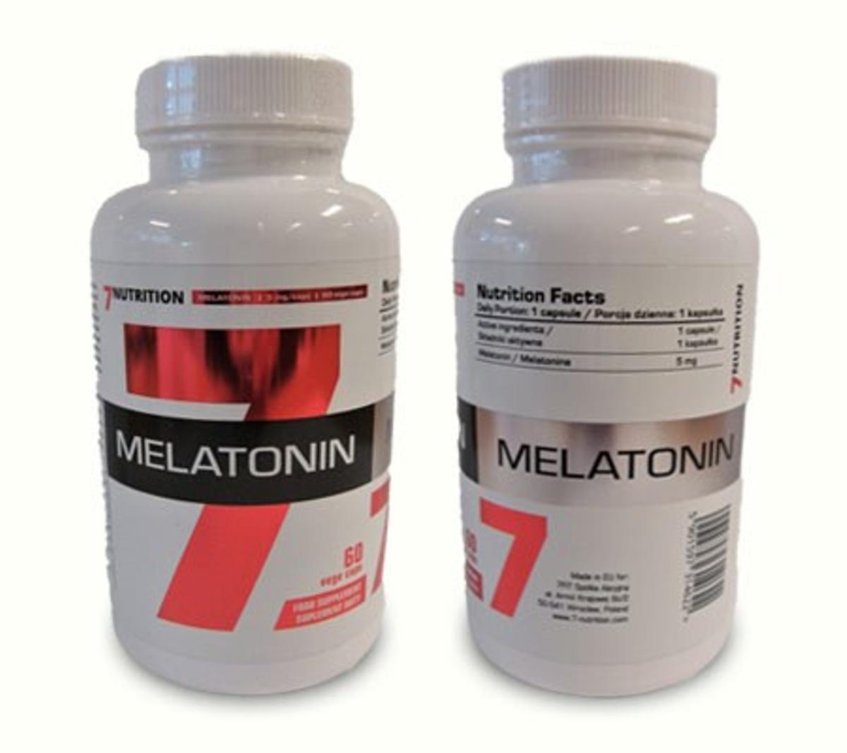 Este es el producto que ha sido prohibido por AESAN, 'Melatonin 7' de la compañía '7 Nutrition'