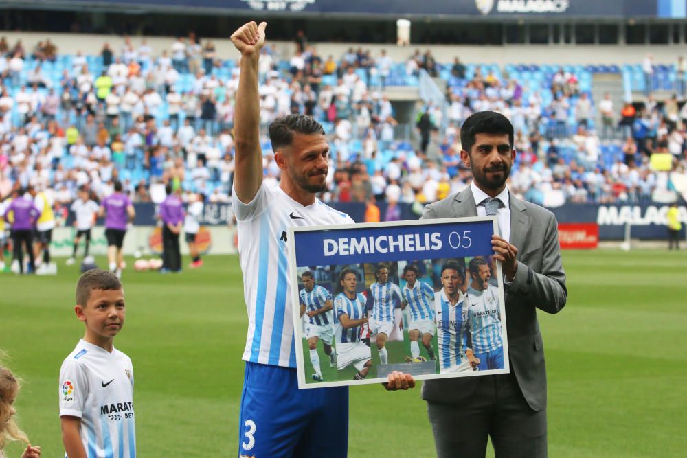 Noche de despedidas en La Rosaleda