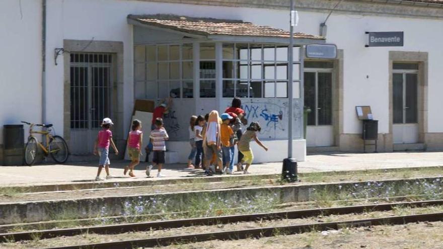 Aspecto que presenta la antigua estación de tren.