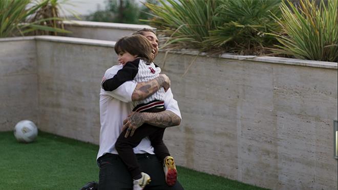 Sergio Ramos y su hijo Sergio