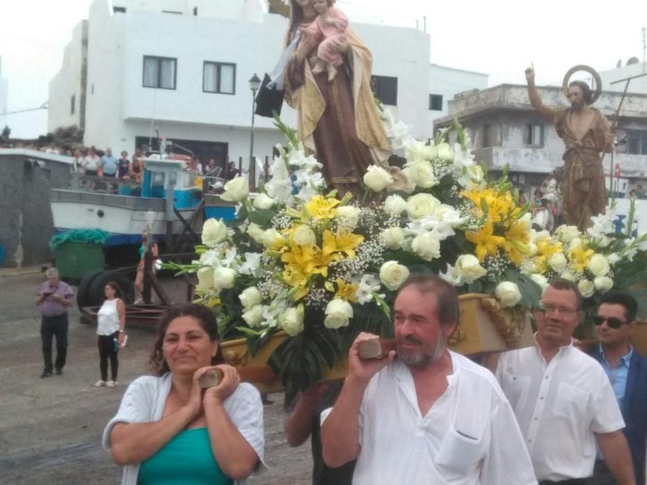 Cierre de las fiestas del Carmen en La Santa