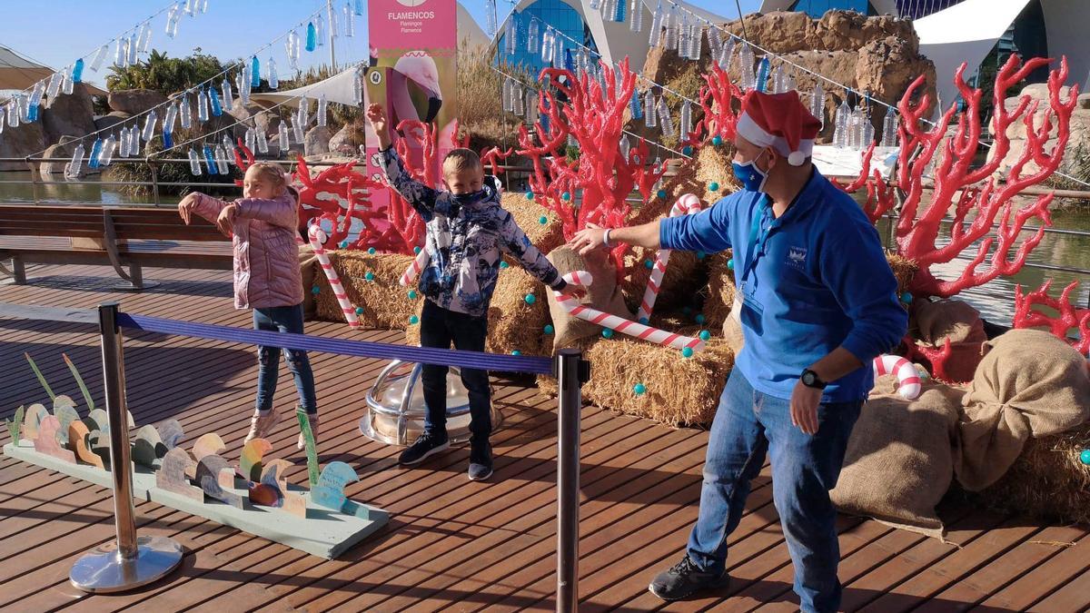 Los niños y niñas disfrutarán de una Navidad diferente en el Oceanogràfic de Valencia.