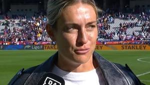 Alexia Putellas triunfa con la camisera de los JJOO del 92 en Barcelona durante el clásico