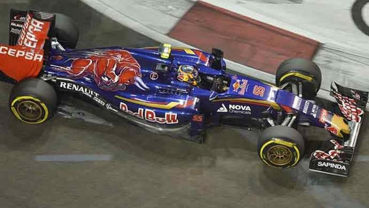 Carlos Sainz, durante el GP de Singapur