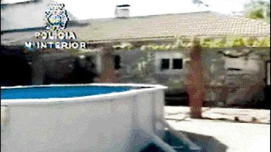 La casa donde estuvo retenido el empresario vasco secuestrado . / Imagen cedida por Interior