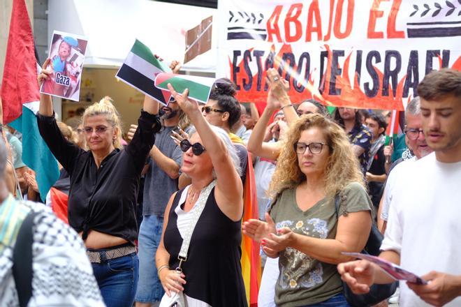Manifestación en defensa de Palestina en Gran Canaria