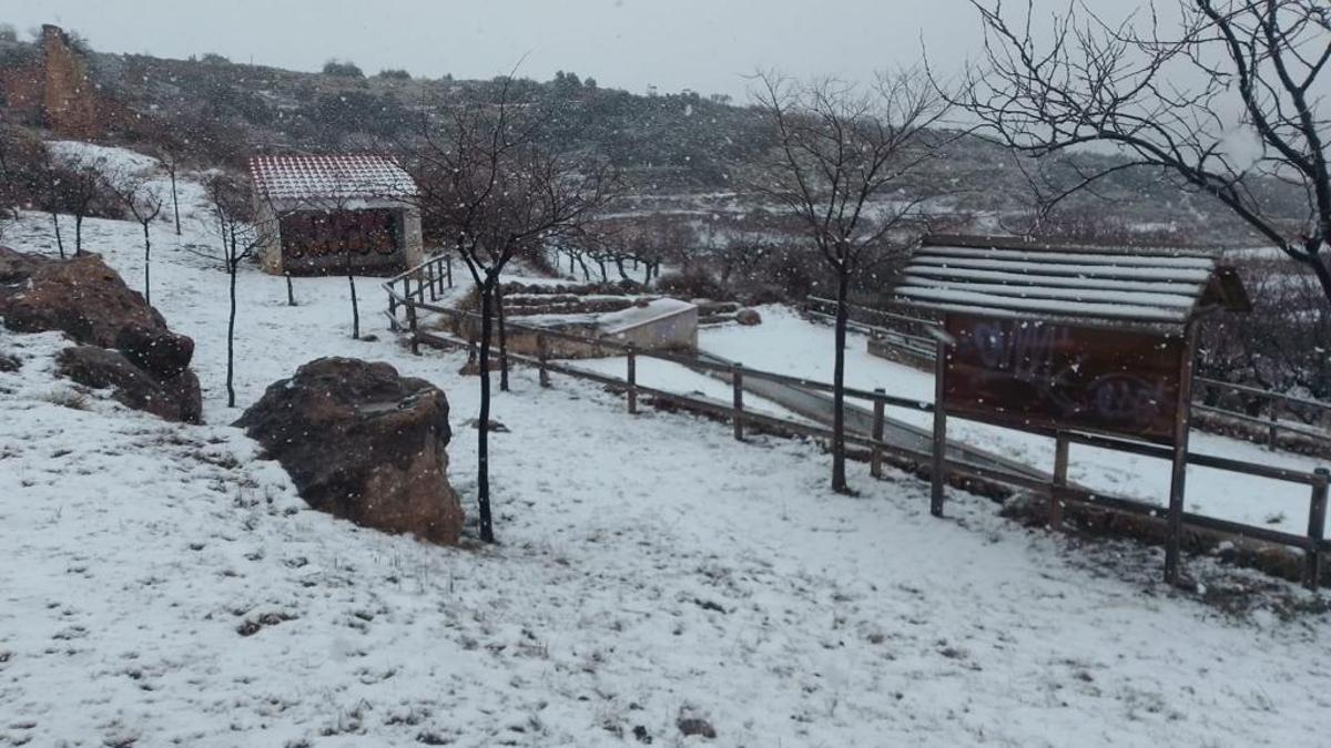 Nieve en Alcublas.