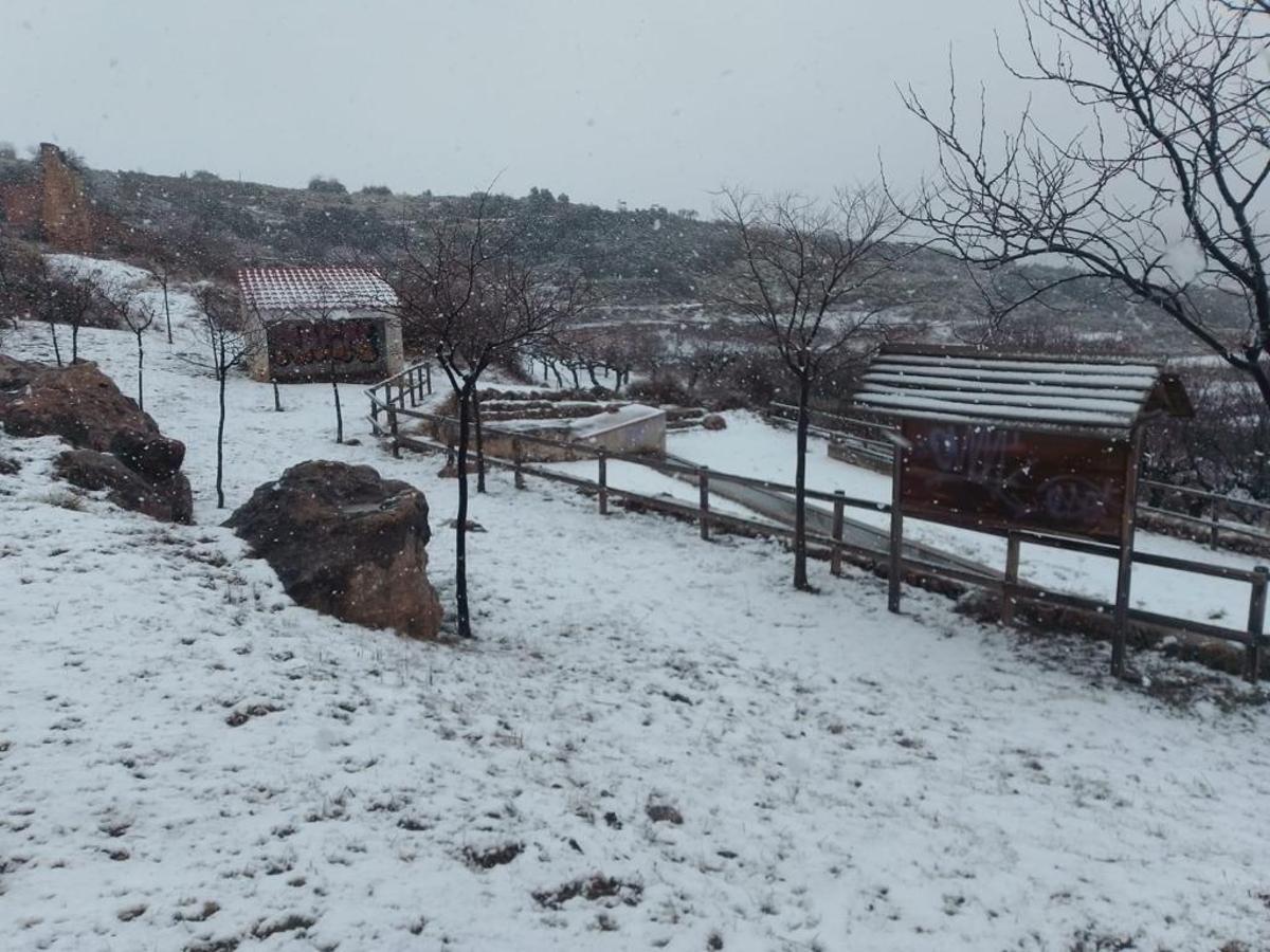 Nieve en Alcublas.