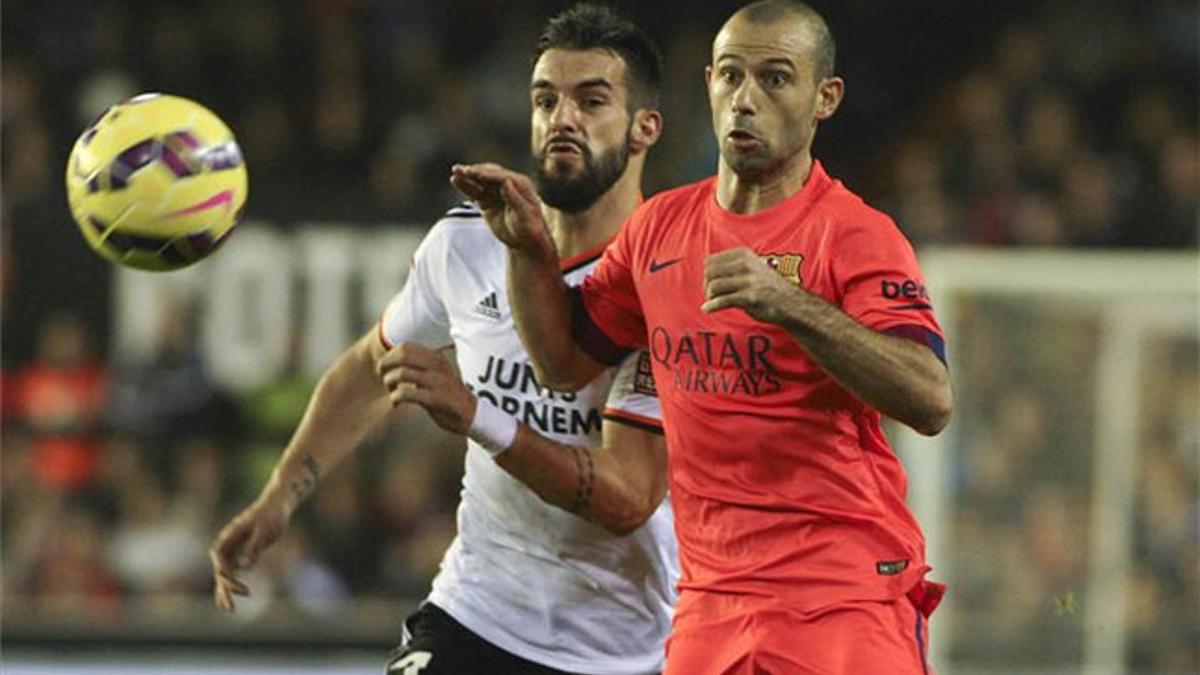 Mascherano repite titularidad contra el Valencia