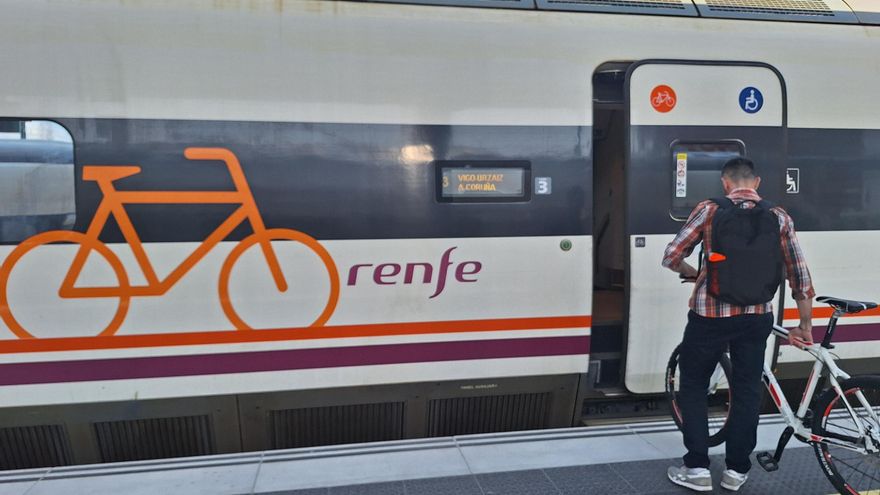 Novedades en el uso de la bicicleta en el tren en Galicia