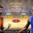 Oklahoma City Thunder vs. Dallas Mavericks: horario, TV, estadísticas, cuadro y pronósticos