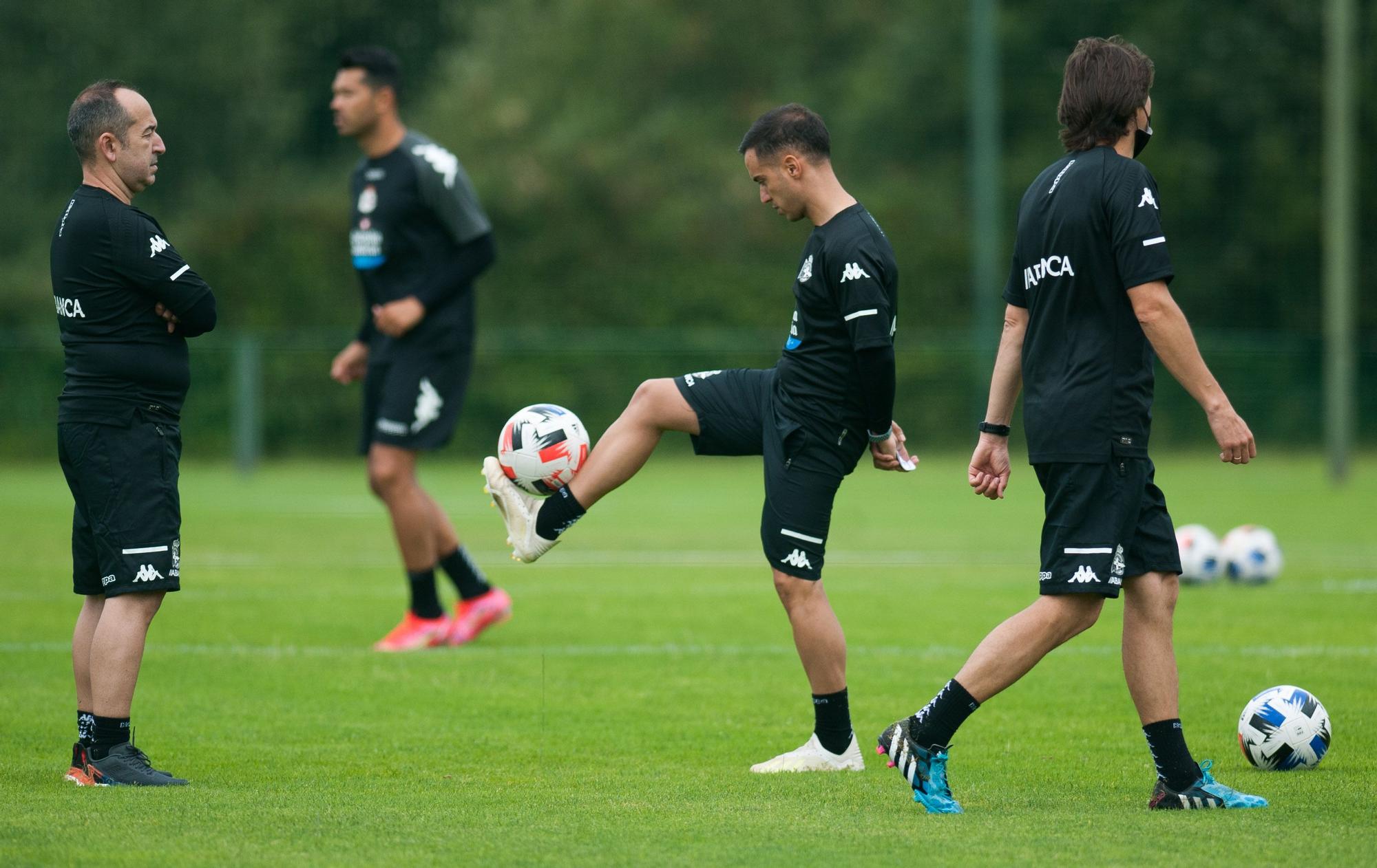 Pimer entrenamiento de la pretemporada del Dépor 2021-2022