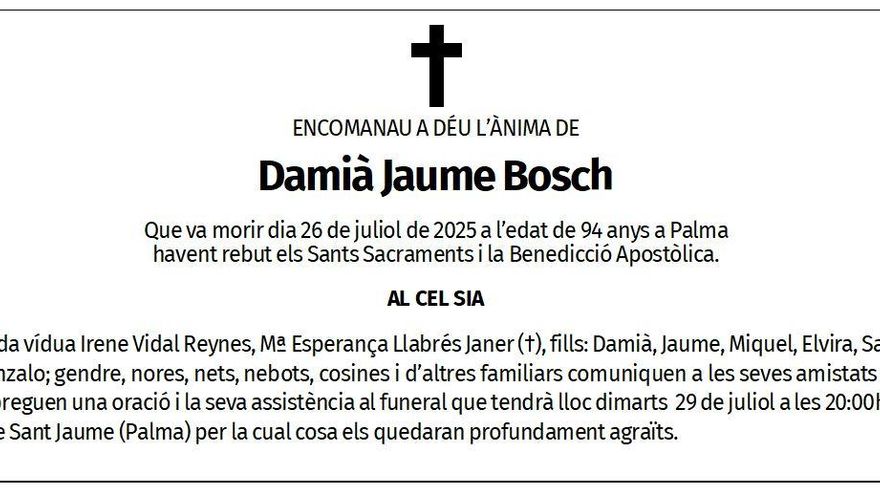 Damià Jaume Bosch