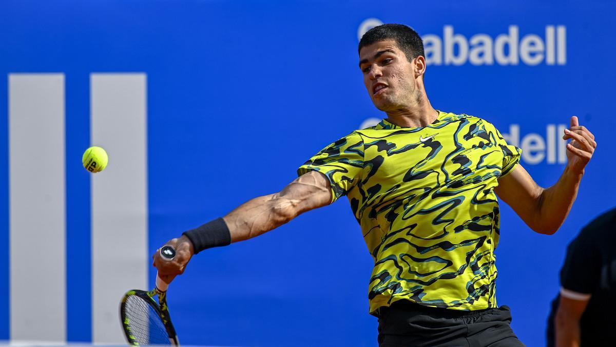 Carlitos Alcaraz en la final del Barcelona Open para repetir título