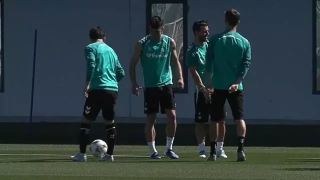 El Betis se entrena para el partido contra el SC Braga
