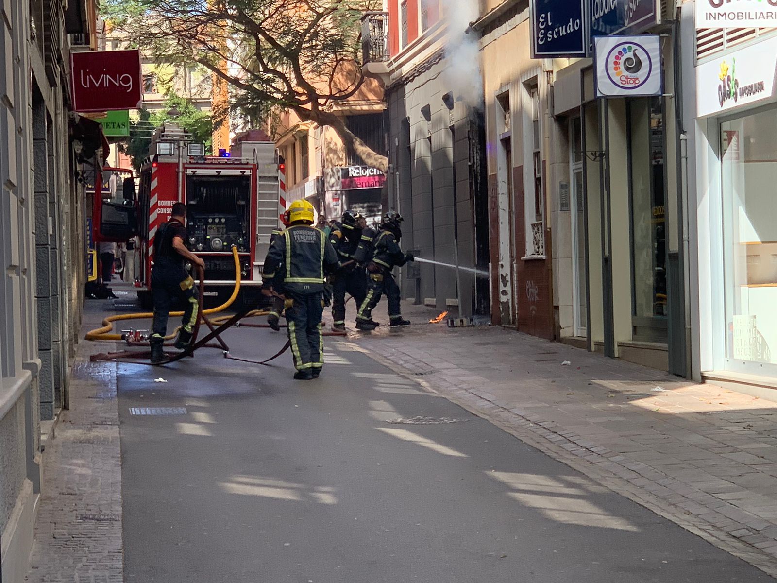 Incendio en la calle Primo de Rivera