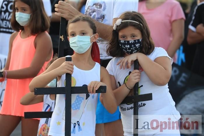 Protesta contra el estado del Mar Menor