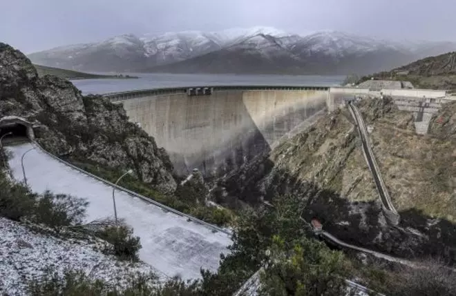 La montaña de Ourense se congela