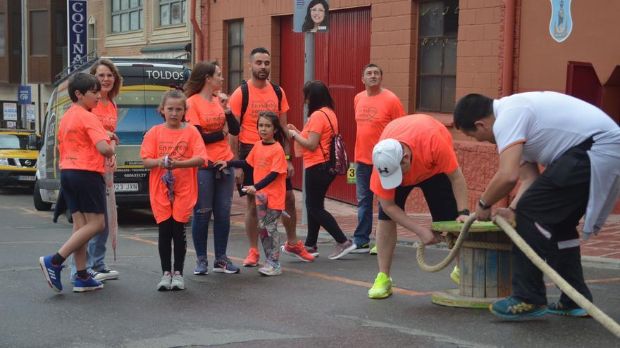 Así ha transcurrido la maroma solidaria contra el cáncer en Benavente