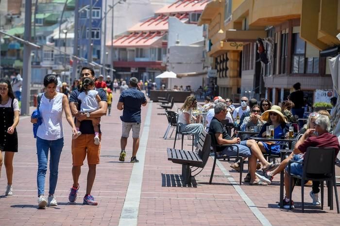 El primer sábado de la fase 1 en Las Canteras