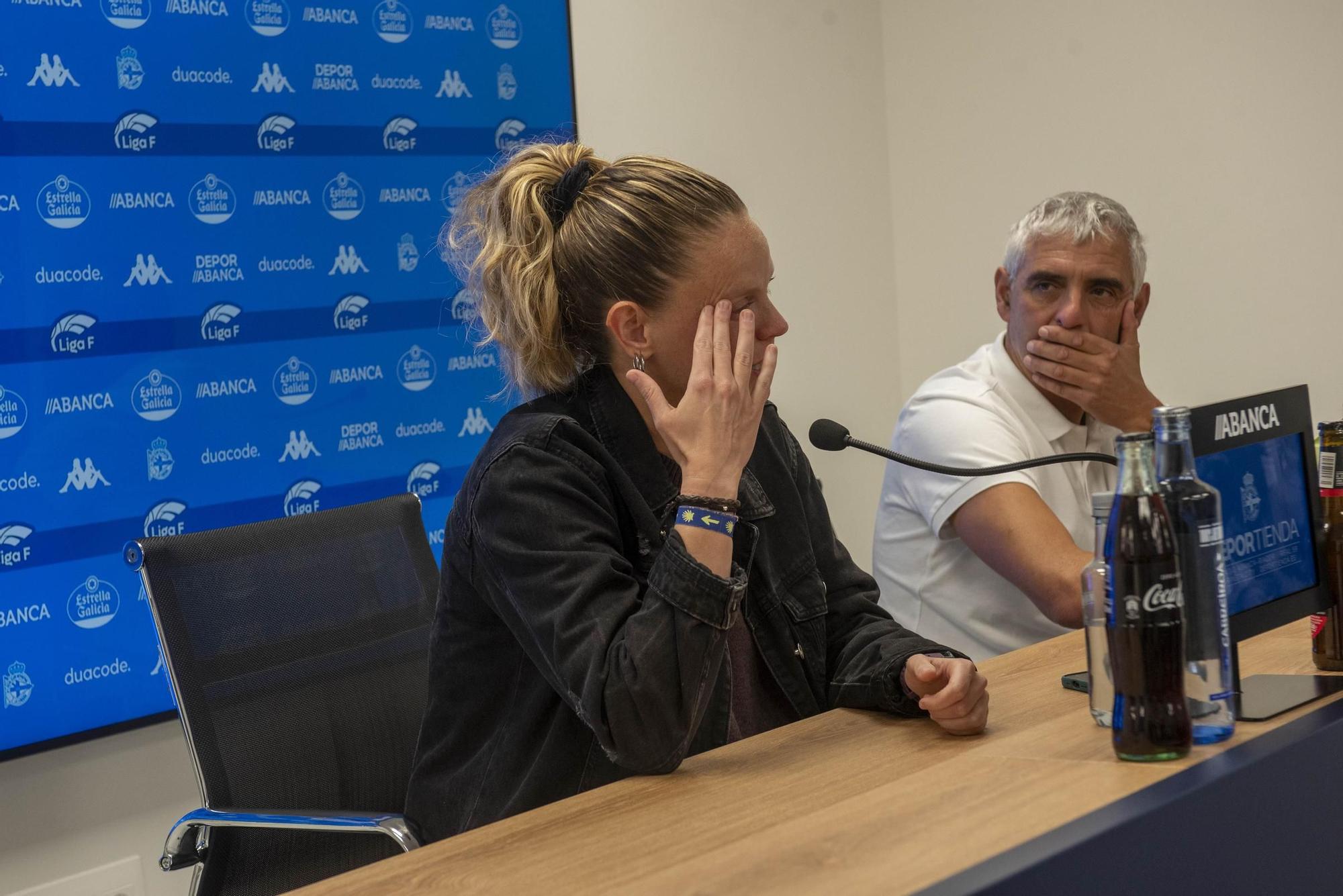 Despedida de Irene Ferreras como entrenadora del Deportivo