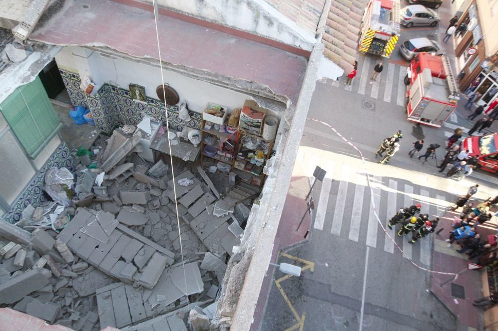 Derrumbe de una casa en Murcia