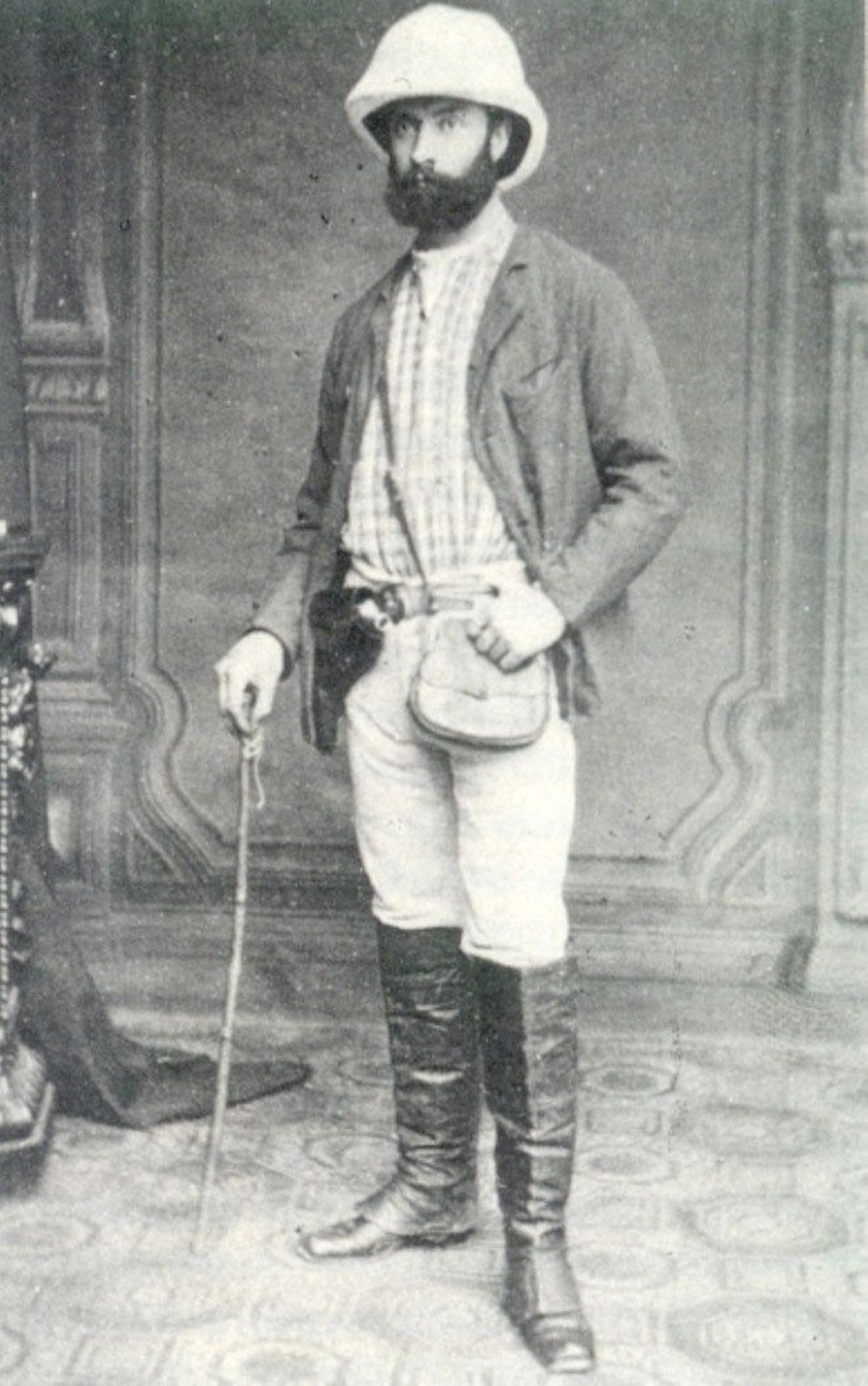 Retrato de Manuel Iradier vestido de explorador