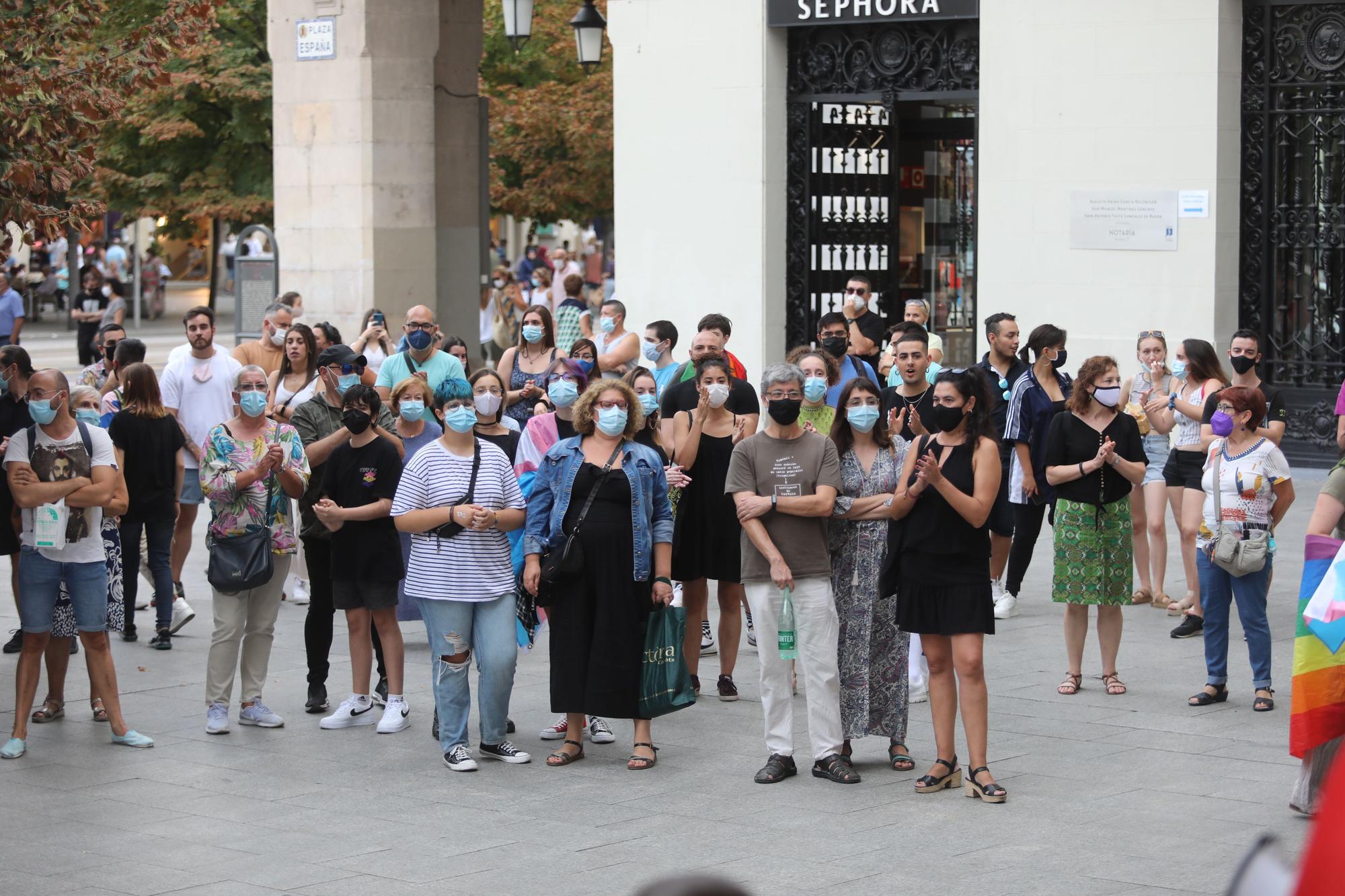 Concentración contra la homofobia en Zaragoza el 11 de septiembre