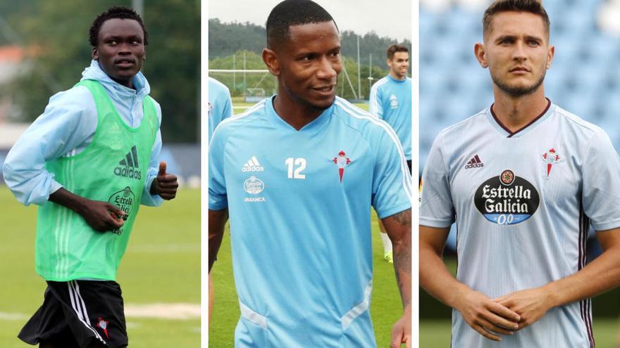 Los tres jugadores del Celta descartados. // FdV