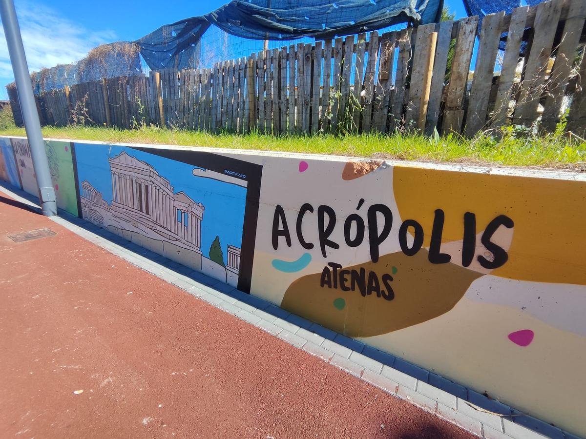 Así es el grafiti más internacional de Siero