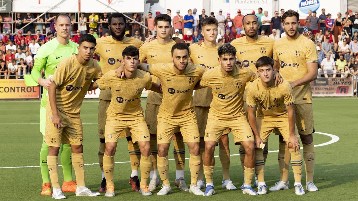 El once titular del Barça en Olot