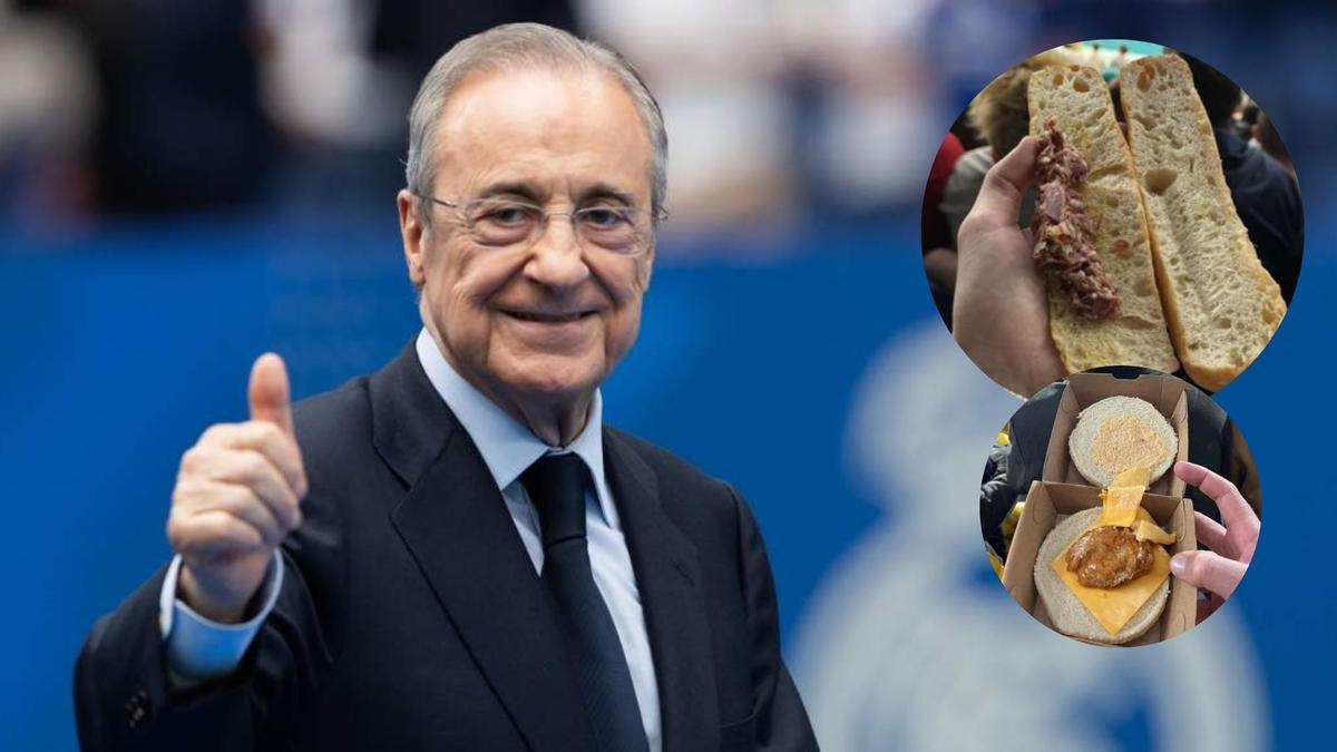 El bocadillo de jamón y la hamburguesa que exponen muchos aficionados