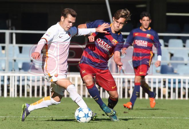 Youth League FC Barcelona Juvenil, 3 - AS Roma, 3