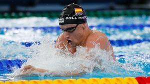 Carles Coll, durante su prueba