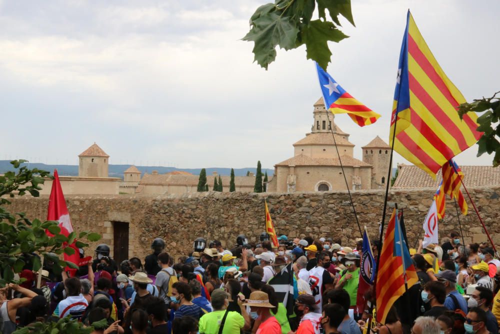 Protestes en contra de la visita dels reis a Catalunya