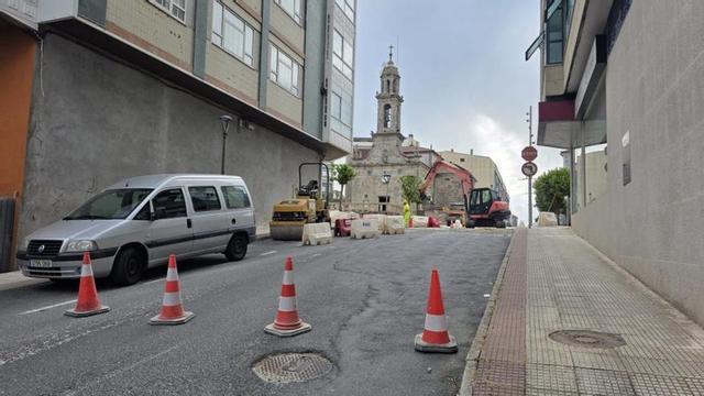 Calle cortada durante la mañana del viernes. | XP