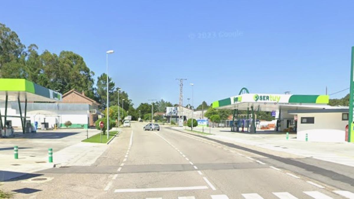 La gasolinera de Tui asaltada esta mañana empuñando un arma de fuego.