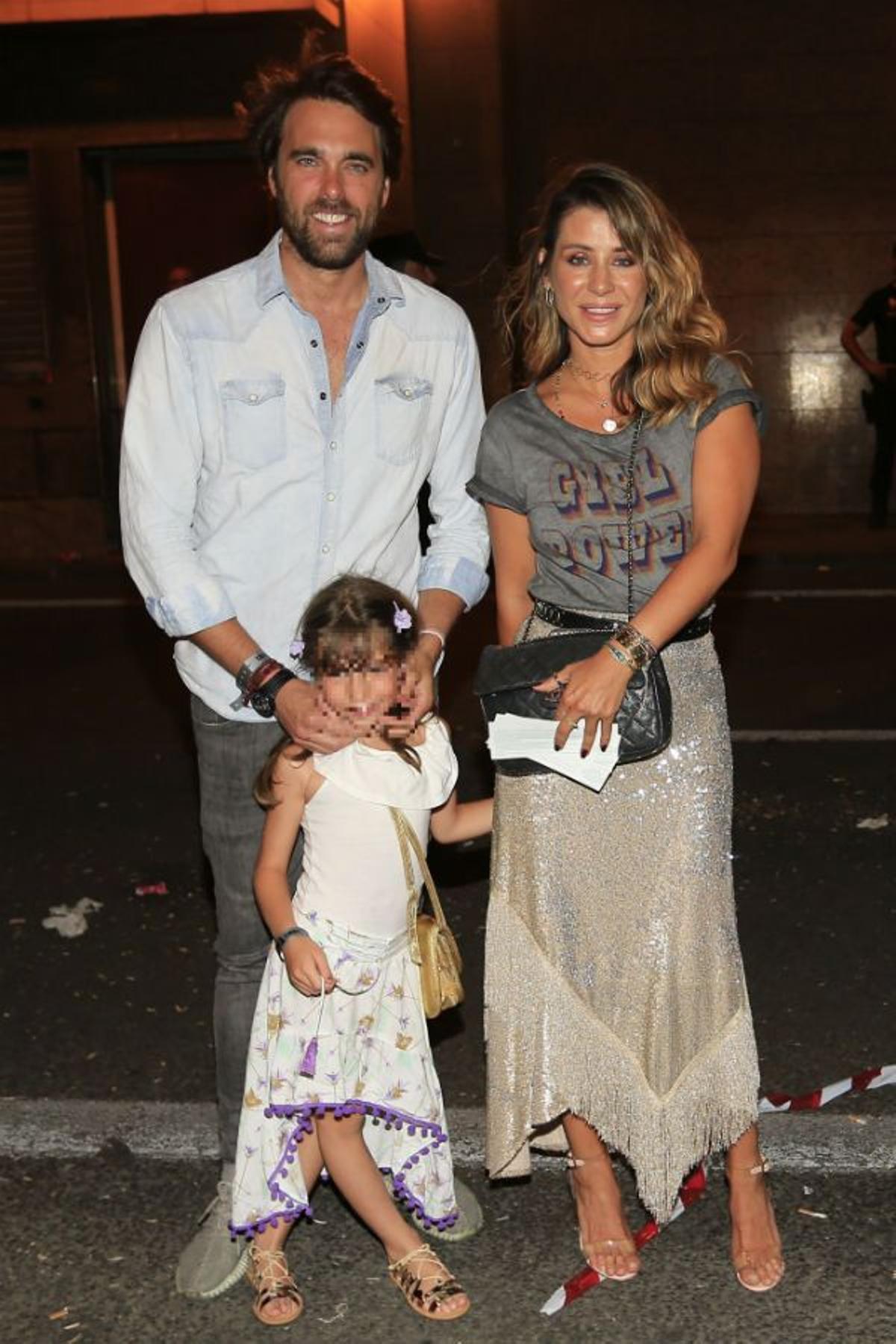 Elena Tablada, Javier Ungría y Ella Bisbal en el concierto de Alejandro Sanz